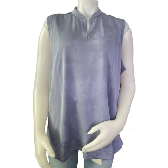 Nike Tops - Nike Women's Dri-FIT Sleeveless Golf Polo Blue Size XXL